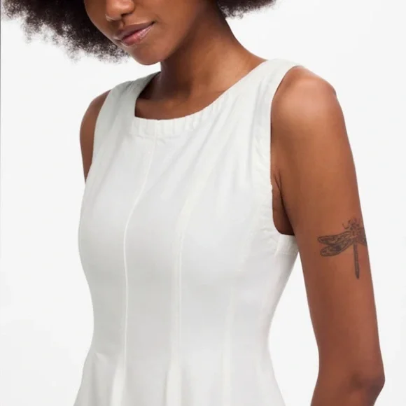 MADEWELL White Circle Mini Dress: Airy Denim Edition Size XXS - Picture 4 of 5